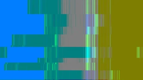 Animated digital screen interferences, squares, lines, tv test patterns, loop Stock Footage 118433105