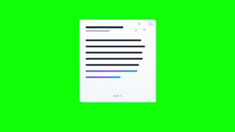 Animated Digital Window with Text Progressing on Green Screen Vídeo Stock 334737251