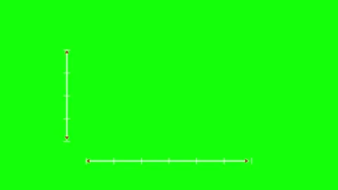 Animated Dimension Bracket Green Screen Measurement Overlay Video stock 342524505