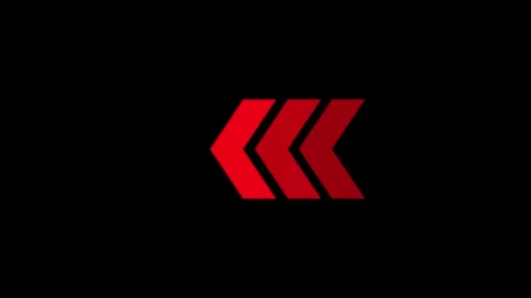 Animated Direction Pointer Sweep Transparent Effect. Moving Arrow Swipe Mot.. Stock Footage 339784683