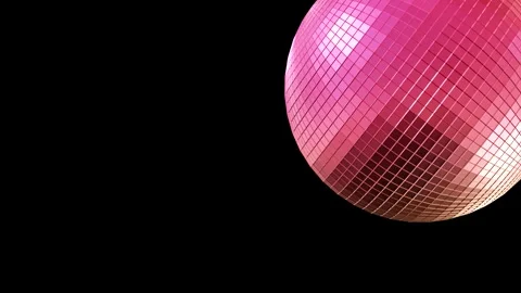 Animated disco ball on black background 库存影片 308927727