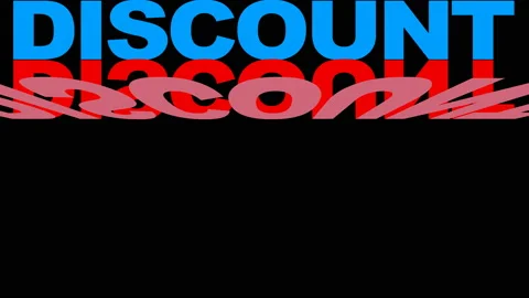 ANIMATED DISCOUNT BANNER Video stock 146518430