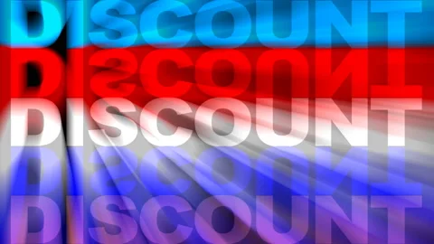 ANIMATED DISCOUNT BANNER Video stock 146864417