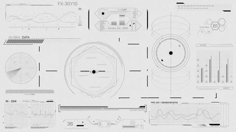 Animated display with data processing and storage system 스톡 동영상 316068275