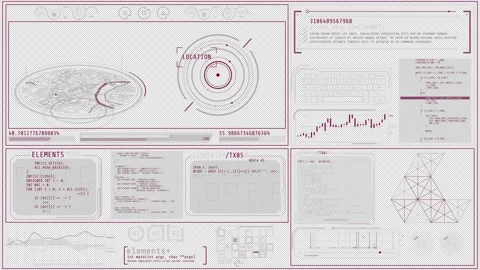 Animated display depicting georeferenced data capture and analysis Stock Footage 326334634
