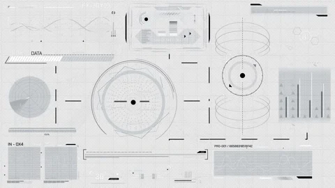 Animated display with information processing and storage system 스톡 동영상 319815572
