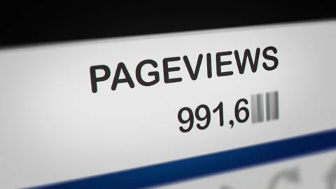 Animated Display of Page View Increases Stock Footage 240859673