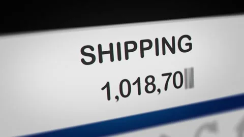 Animated Display of Shipping Increases Stock Footage 241314551