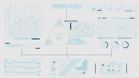 Animated display with a system of features for searching Stock Footage 316653236