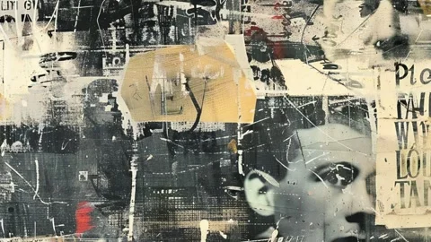 Animated Distressed Grunge Texture Design Stock Footage 300325962