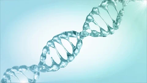 Animated DNA chain model. 3D rendering Stock Footage 86630793