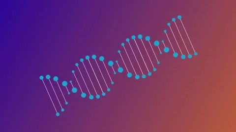 Animated DNA Double Helix Featuring Biomorphism Stock-Footage 283423827