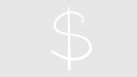 Animated dollar sign drawn marker pen. Stock Footage 301993166