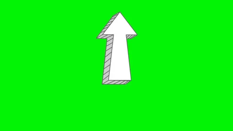 Animated doodle Arrow movement direction Stock Footage 268599769