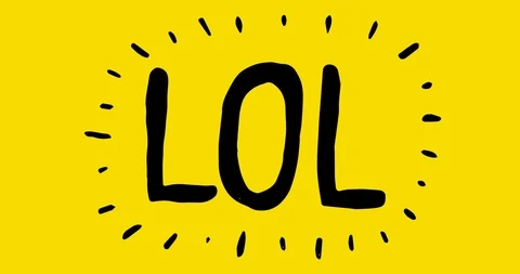 Animated Doodle LOL Blinking Video stock 89749574