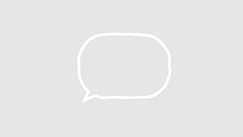 Animated Doodle Speech Bubble Chat Balloon on Transparent Background with Alpha 스톡 동영상 337698137