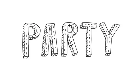 Animated Doodle Words Stock Footage 89685373