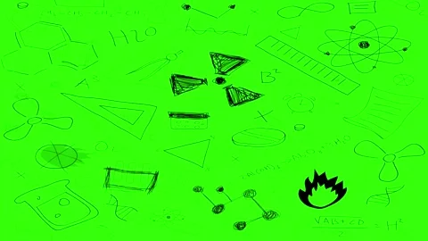 Animated Doodles Background in Green Screen. Background Animation Green Screen. Vídeos de archivo 305263434