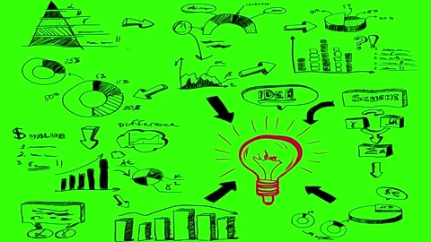 Animated Doodles Background in Green Screen. Background Animation Green Screen. 스톡 동영상 305263435