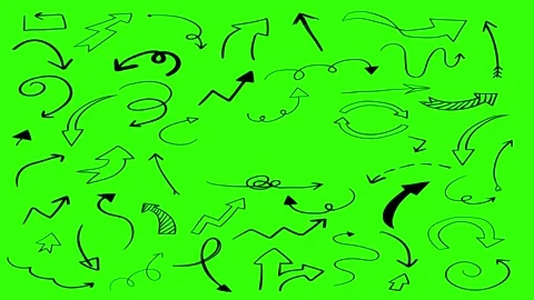 Animated Doodles Background in Green Screen. Background Animation Green Screen. Stock Footage 305263530