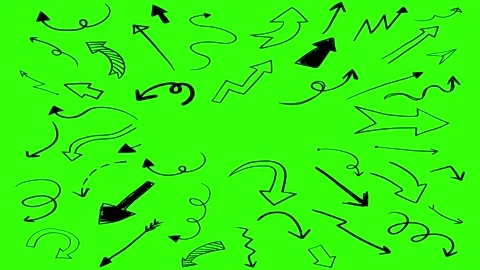 Animated Doodles Background in Green Screen. Background Animation Green Screen. Stock Footage 305263538