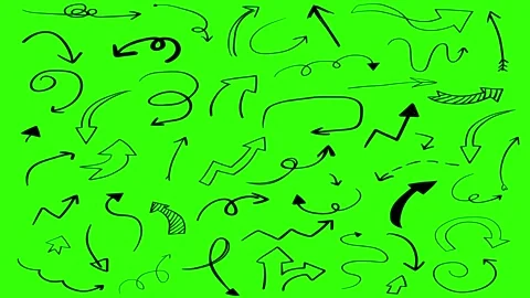 Animated Doodles Background in Green Screen. Background Animation Green Screen. Stock Footage 305263541