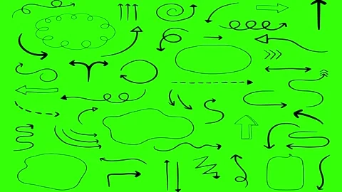 Animated Doodles Background in Green Screen. Background Animation Green Screen. Stock Footage 305263555