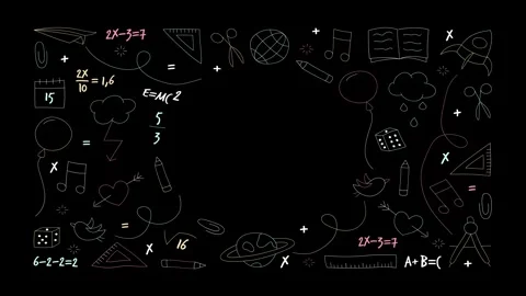 Animated Doodles Background in Green Screen. Background Animation Green Screen. Stock Footage 305263801