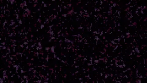 Animated Dot Technology Dark Background. Glowing Random Dots And Grid Stock Footage 262291465
