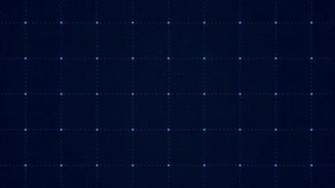 Animated dots grid background, data flow, connection and technology. Stock Footage 348235891