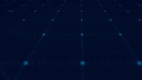 Animated dots grid background, data flow, connection and technology. Stock Footage 348301594