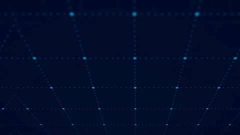 Animated dots grid background, data flow, connection and technology. Stock Footage 348301595