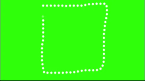 Animated dotted frames doodle hand drawn isolated on green screen Stock Footage 280327777