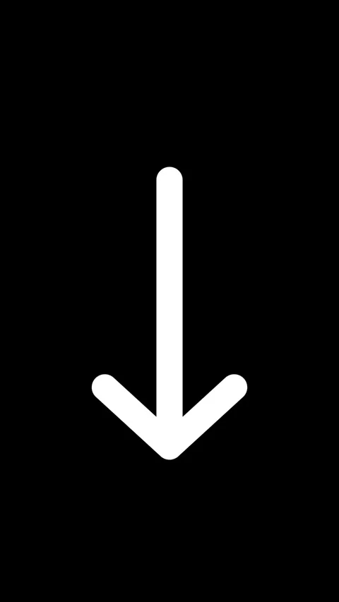 Animated Down arrow icon video Stock Footage 330498104