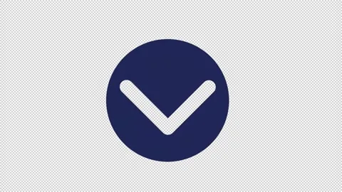 Animated down arrow solid ui icon Stock Footage 230153399