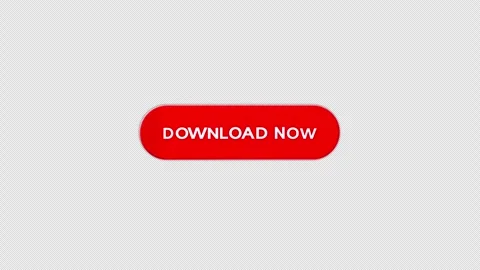 Animated Download Now Button Appearing on Transparent Background Stock Footage 343478537