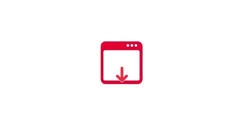 Animated Download Web Application icon concept Stock Footage 263965838