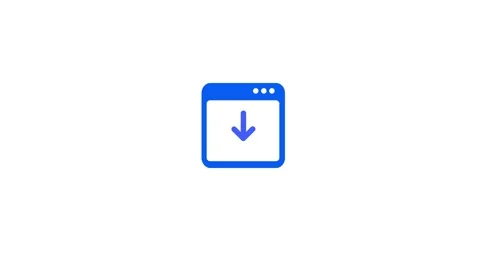 Animated Download Web Application icon concept Stock Footage 263965839