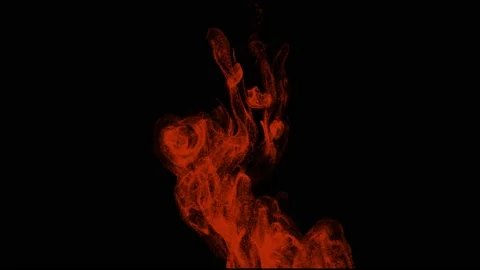 Animated downward movement of the red liquid on a dark background. Stock Footage 203129212