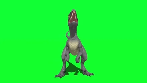 Animated Dragon Creature Casting A Glowing Purple Magic Portal Spell On A Green Stock-Footage 338332003