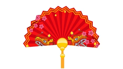 Animated Dragon Throwing Coins from Red Envelope - White Background Stock Footage 282790978