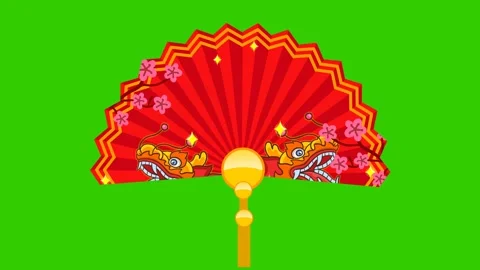 Animated Dragon Throwing Coins from Red Envelope - Green Screen Stock Footage 282790995