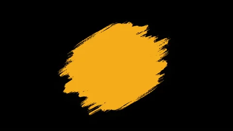 Animated drawing brush. Abstract hand painted element Vidéo 97325182