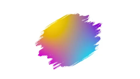 Animated drawing brush. Abstract hand painted element Vidéo 97470242
