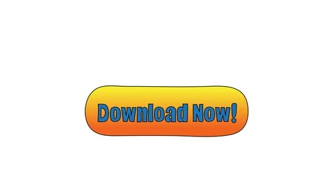 Animated drawing of call to action orange download now button Vidéo 96930921