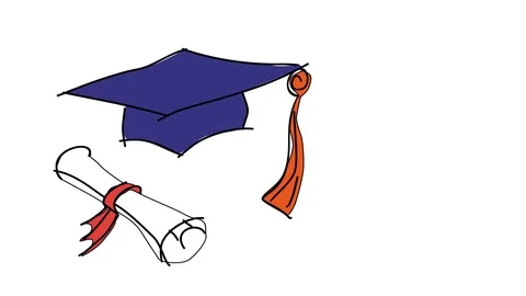 diploma scroll drawing