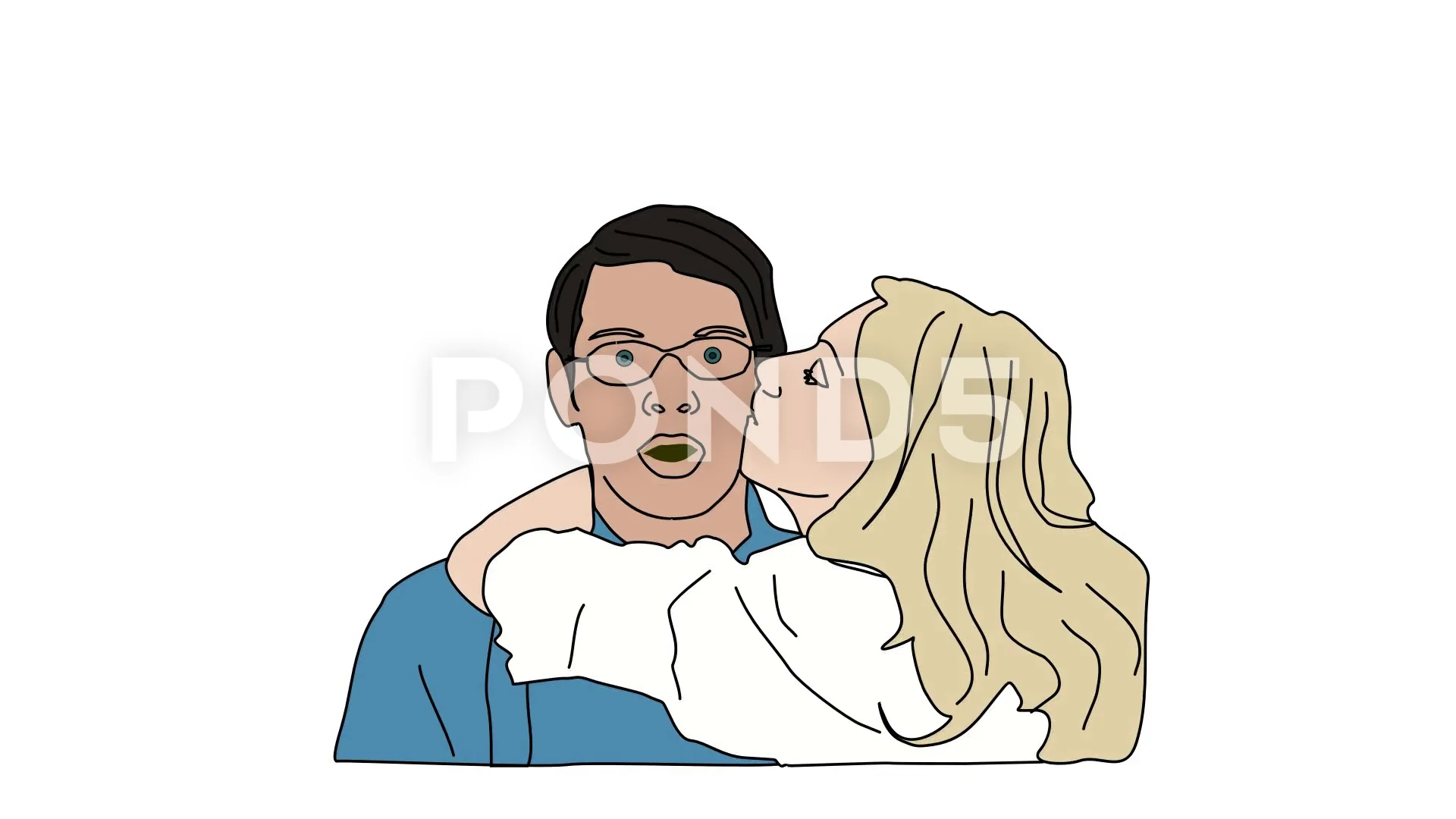 Free: Clip Art - School Boy And Girl Drawing - nohat.cc