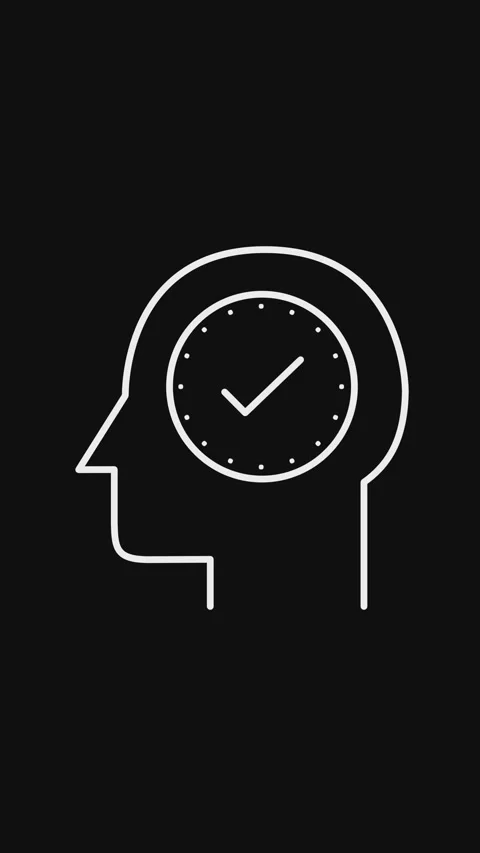 Animated drawing of a head and face silhouette Видео 297149170