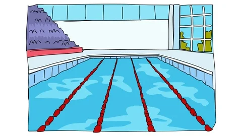 How to draw an outdoor swimming pool within fence - Easy Step by Step  Tutorial - YouTube