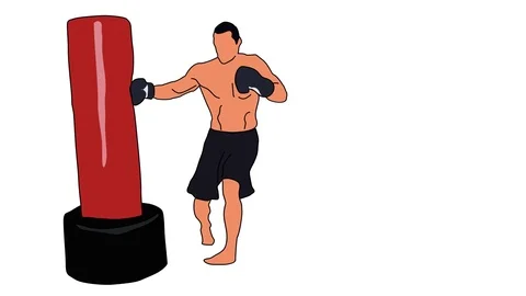 Punch Drawings Drawings Animated Stock Footage ~ Royalty Free Stock ...